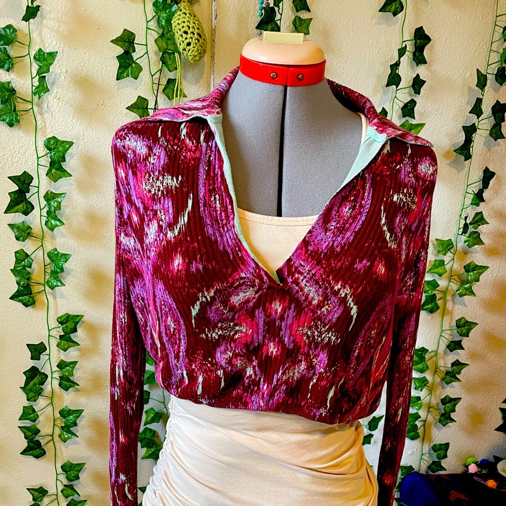 Free people crop long sleeve top